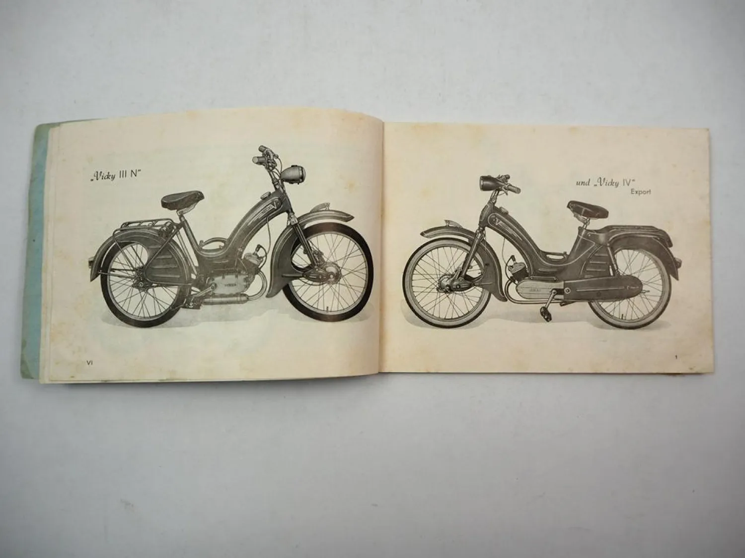 Victoria Vicky III N IV Export Moped Betriebsanleitung Bedienung Wartung 1957