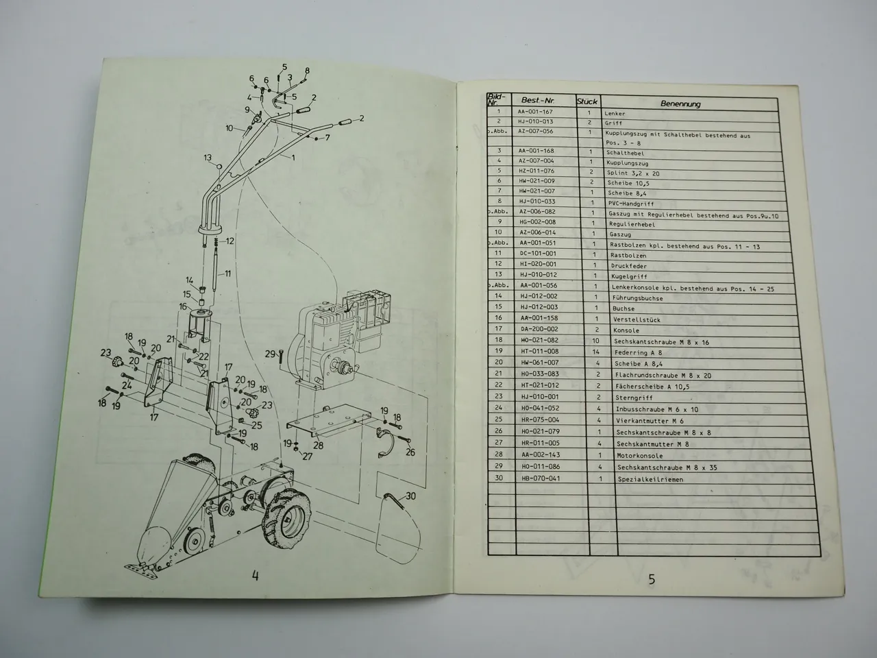 Viking FM440 Frontmäher Ersatzteilliste Ersatzteilkatalog
