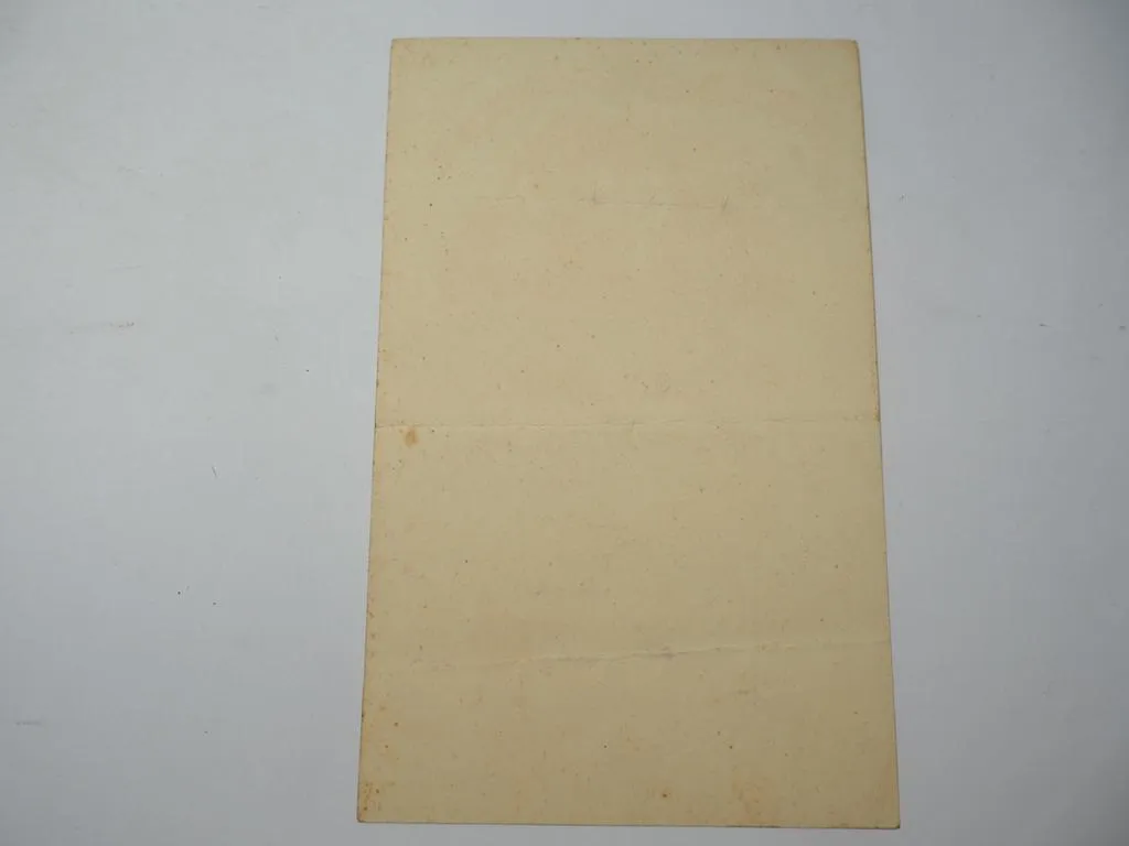 Villa Heilquell Bad Wildungen Hufelandstrasse 15 Speisefolge um 1900 Speisekarte