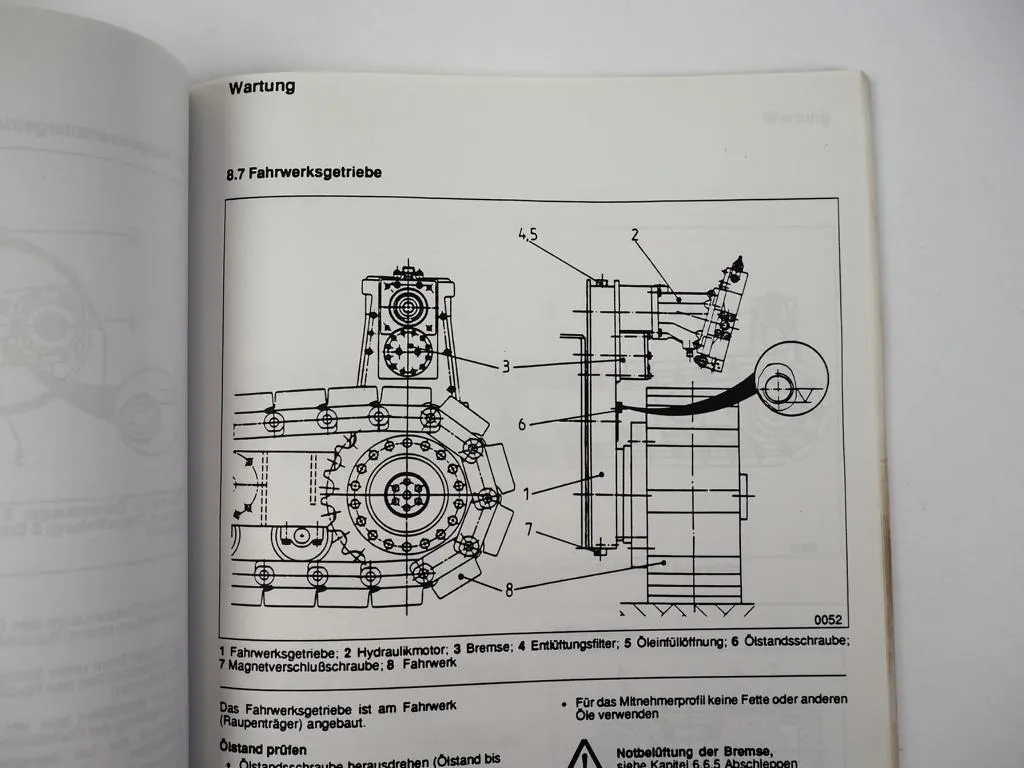 Vögele Straßenfertiger Lehrgang Technik Technologie Wartung 1994/95