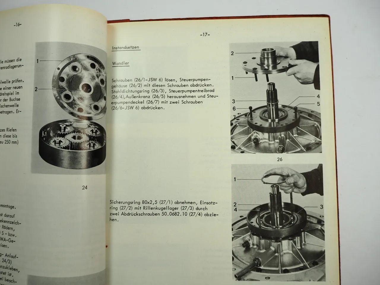 Voith 501 DIWA Getriebe Betriebsanleitung Reparaturanleitung Werkstatthandbuch