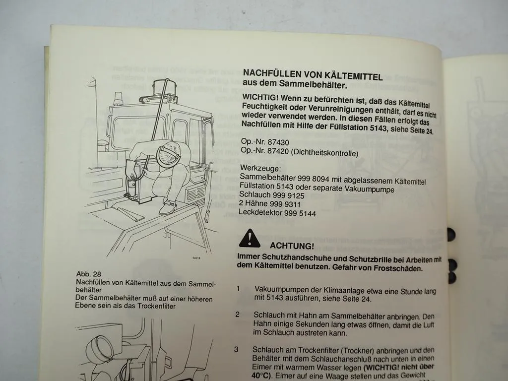 Volvo BM Klimaanlage L30 - L160 6300 A20 A25 A35 Werkstatthandbuch Schaltplan