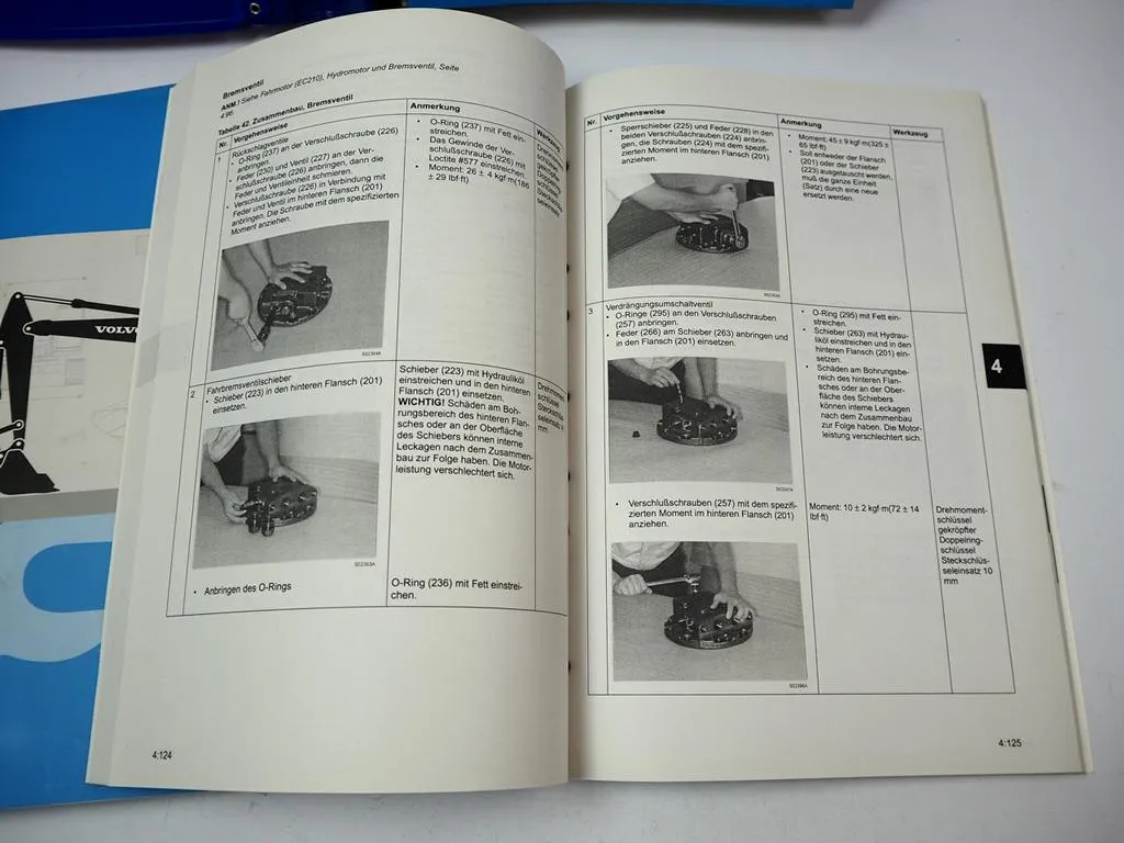 Volvo EC210 EC240 Hydraulik Bagger Werkstatthandbuch Reparaturanleitung 2000