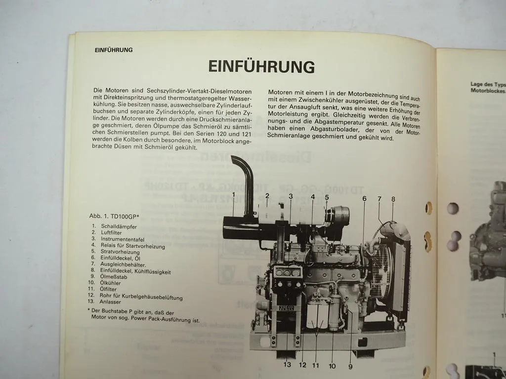 Volvo Penta TD TID 100 120 121 Dieselmotor Betriebsanleitung Wartung 1987