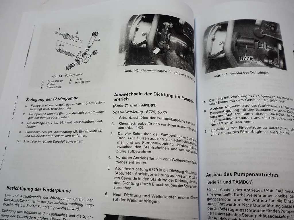 Volvo Penta TD61A TD71A TID61AG 17AG ACE AP AW Werkstatthandbuch Reparaturanleitung