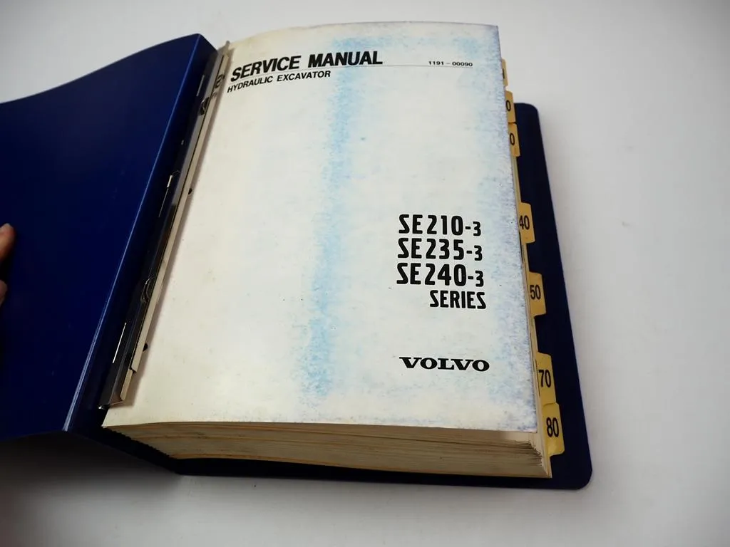 Volvo Samsung SE210 SE235 SE240-3 Hydraulic Excavator Shop Service Repair Manual