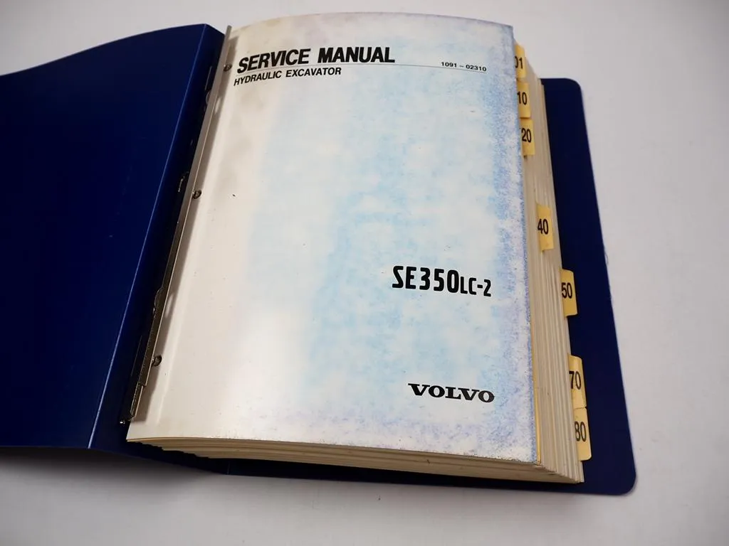 Volvo Samsung SE350 LC-2 Hydraulic Excavator Shop Service Repair Manual 1998