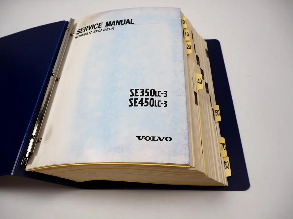 Volvo Samsung SE350 SE450 LC-3 Hydraulic Excavator Shop Service Repair Manual
