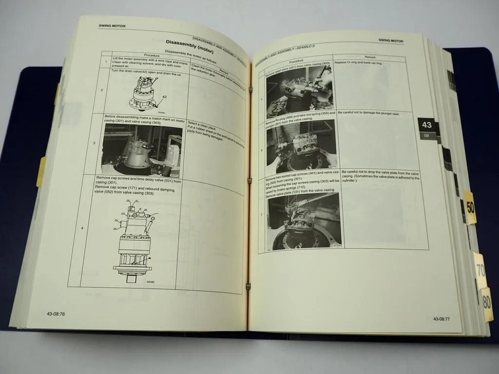 Volvo Samsung SE350 SE450 LC-3 Hydraulic Excavator Shop Service Repair Manual