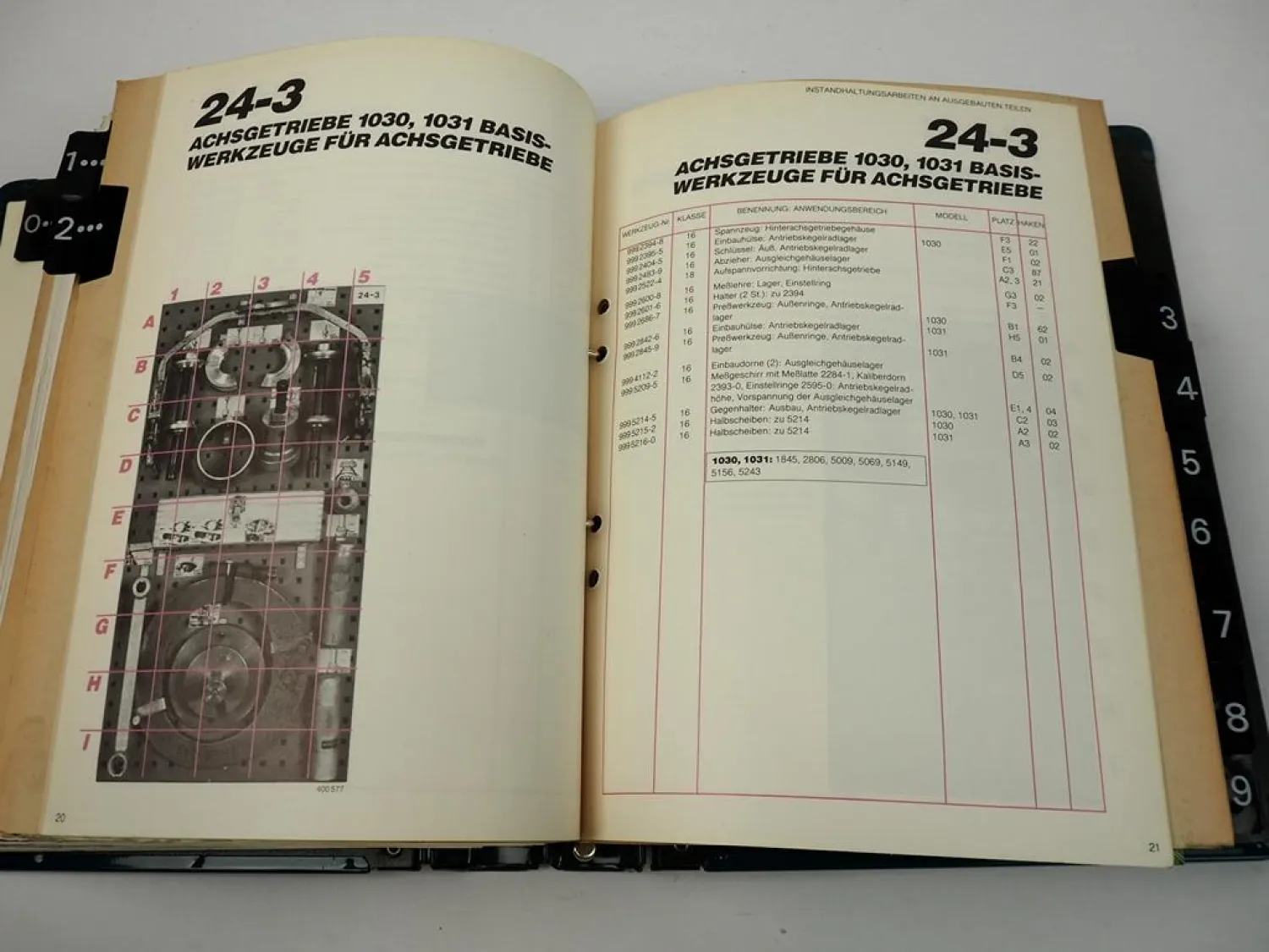 Volvo Service Werkstatt Katalog Werkzeuge Mitteilung Spezialwerkzeug 1985 - 1997