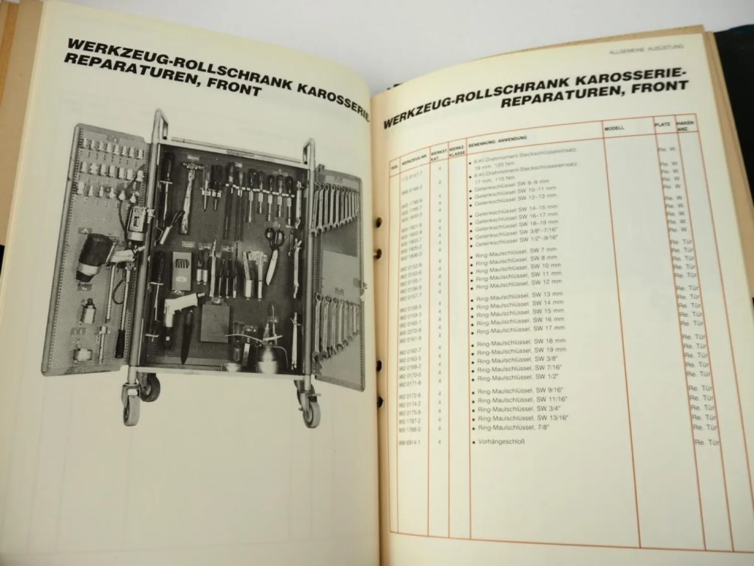 Volvo Service Werkstatt Katalog Werkzeuge Mitteilung Spezialwerkzeug 1985 - 1997