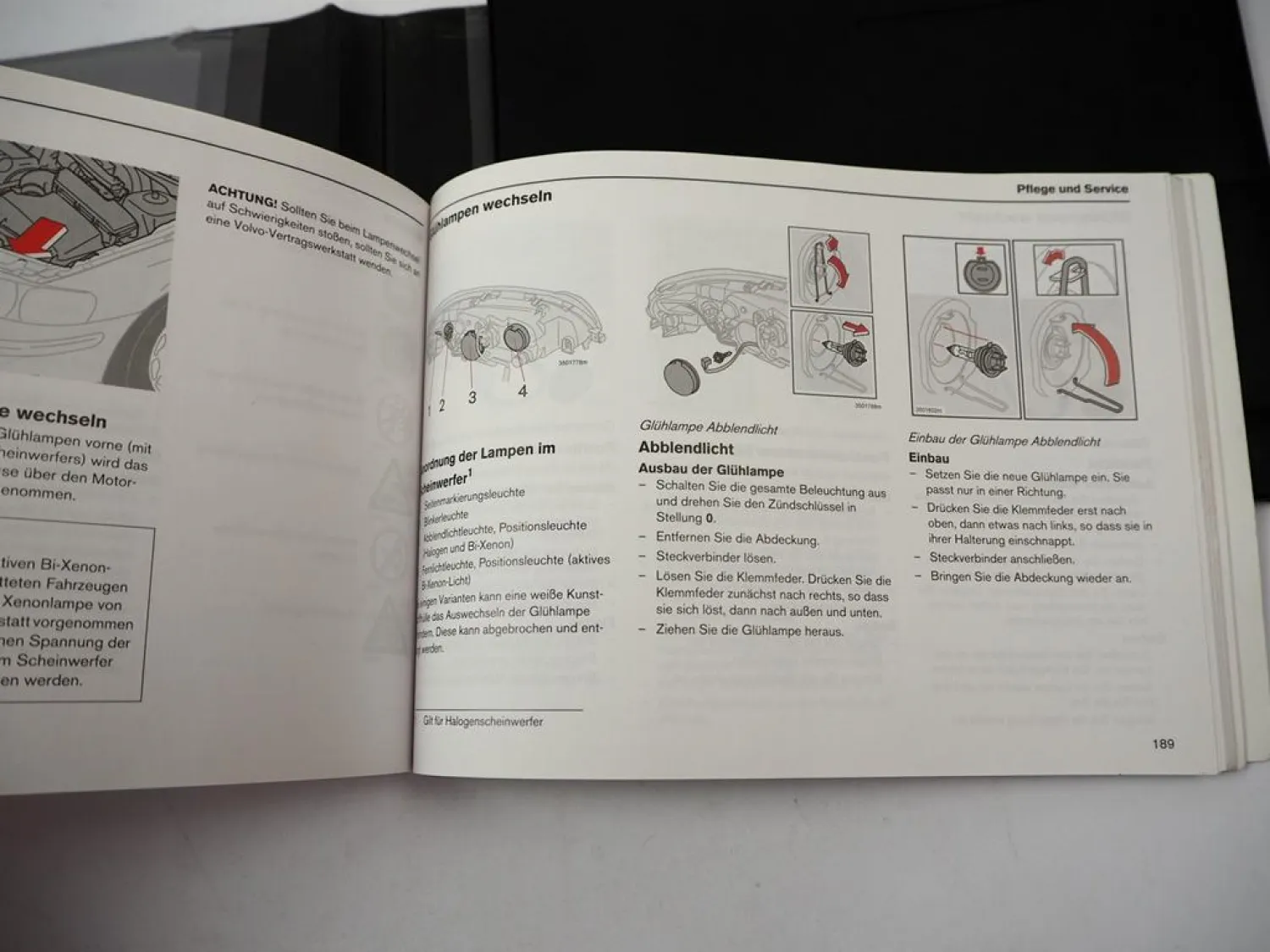 Volvo V40 Typ S P26 Betriebsanleitung 2000-2007 Bedienung Bordmappe Deutsch