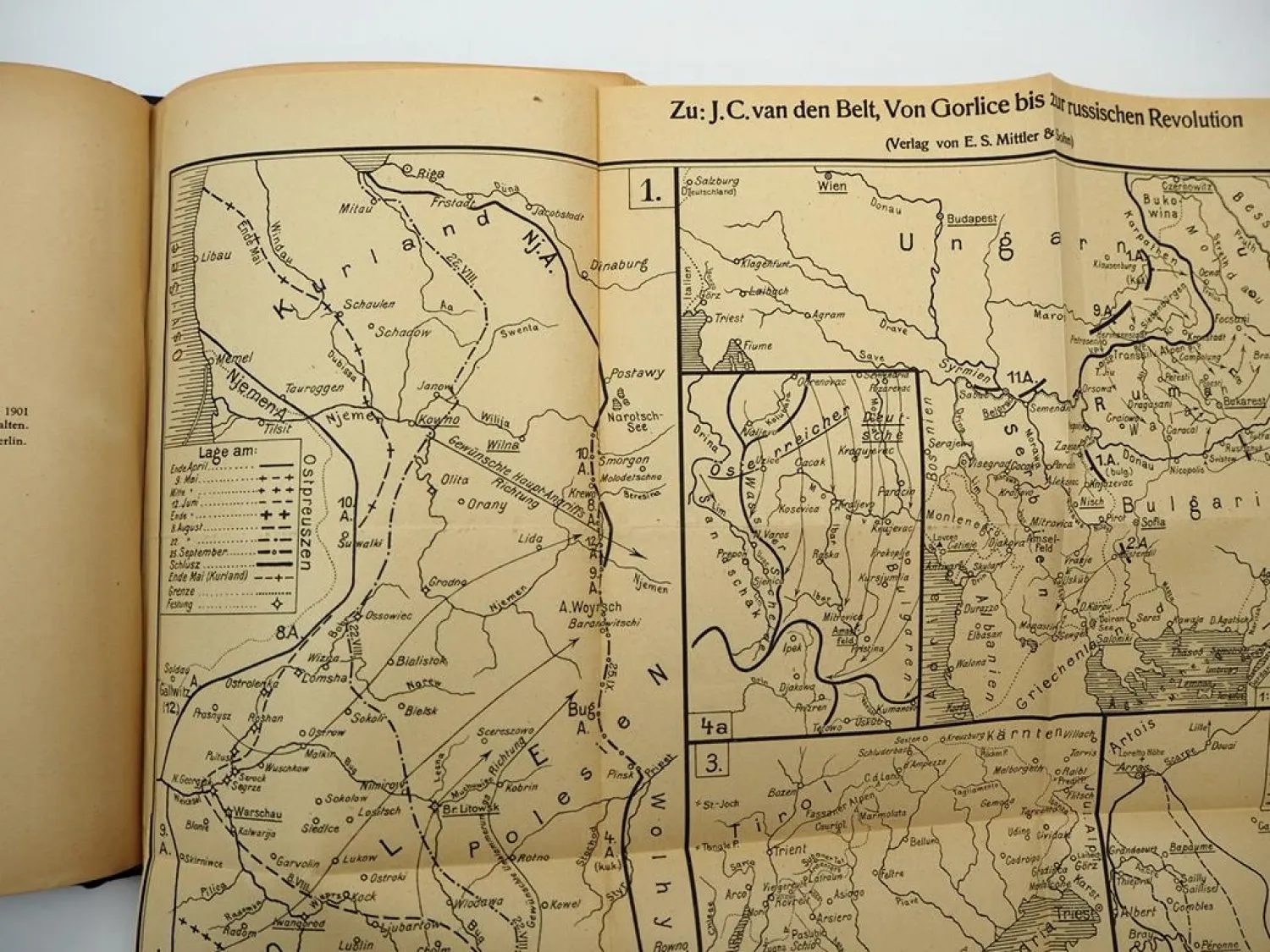 Von Gorlice bis zur Russischen Revolution 1924 WK1 J. C. van den Belt