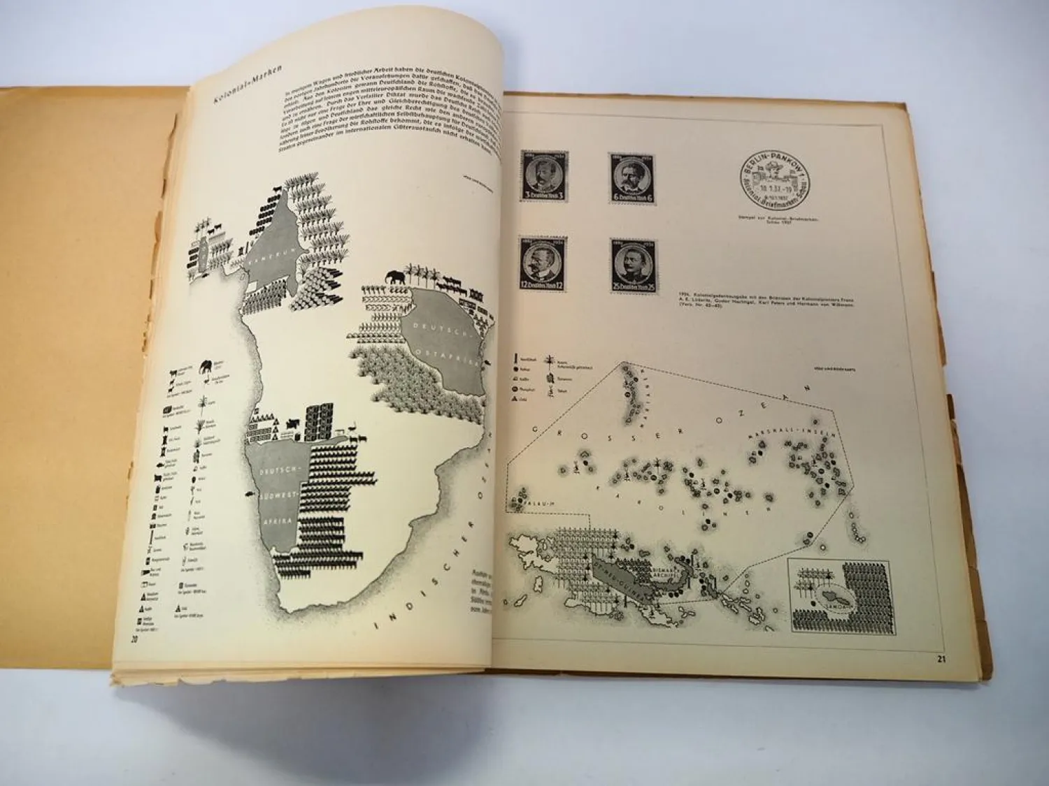 Vordruckalbum Die Marken des Dritten Reiches Volks Briefmarken ohne Marken 1937
