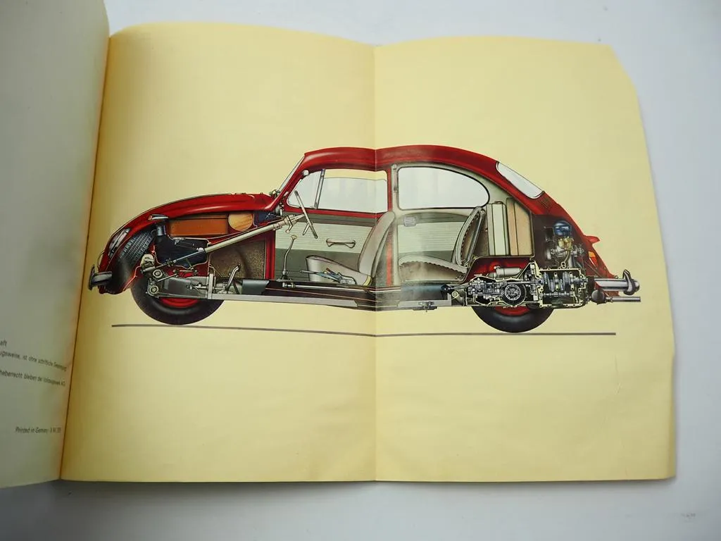 VW 1200 Käfer Limousine Cabriolet Export Modell Betriebsanleitung Bedienung 1964