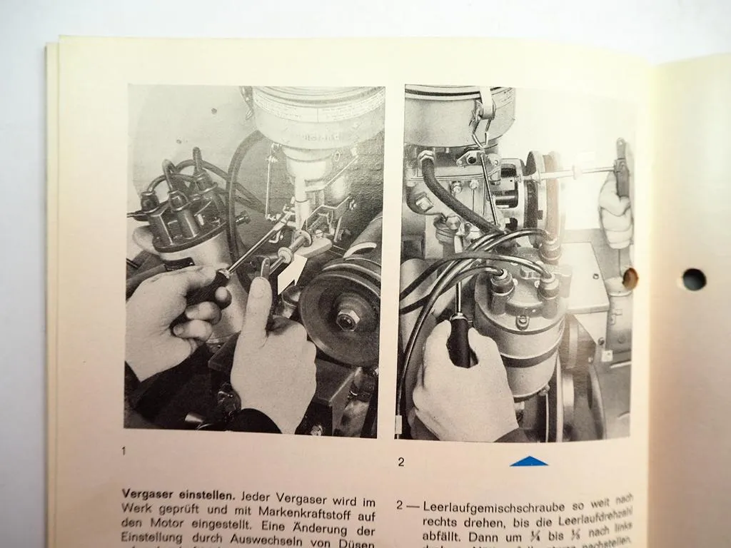 VW 122 126 Industriemotor Betriebsanleitung Bedienungsanleitung 1965