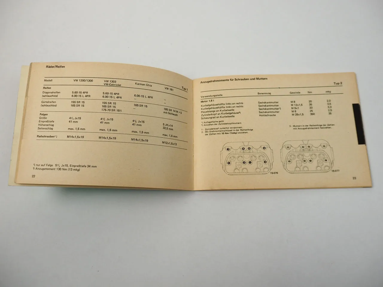 VW Dienst 1973 - 1975 Genau genommen Typ 1 2 4 Käfer T2 Werkstatthandbuch