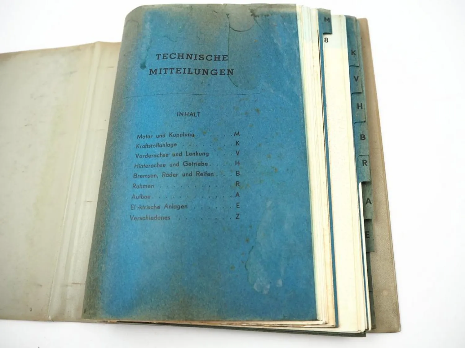VW Dienst Technische Mitteilungen 1958-66 Käfer Transporter T1 Karmann Ghia