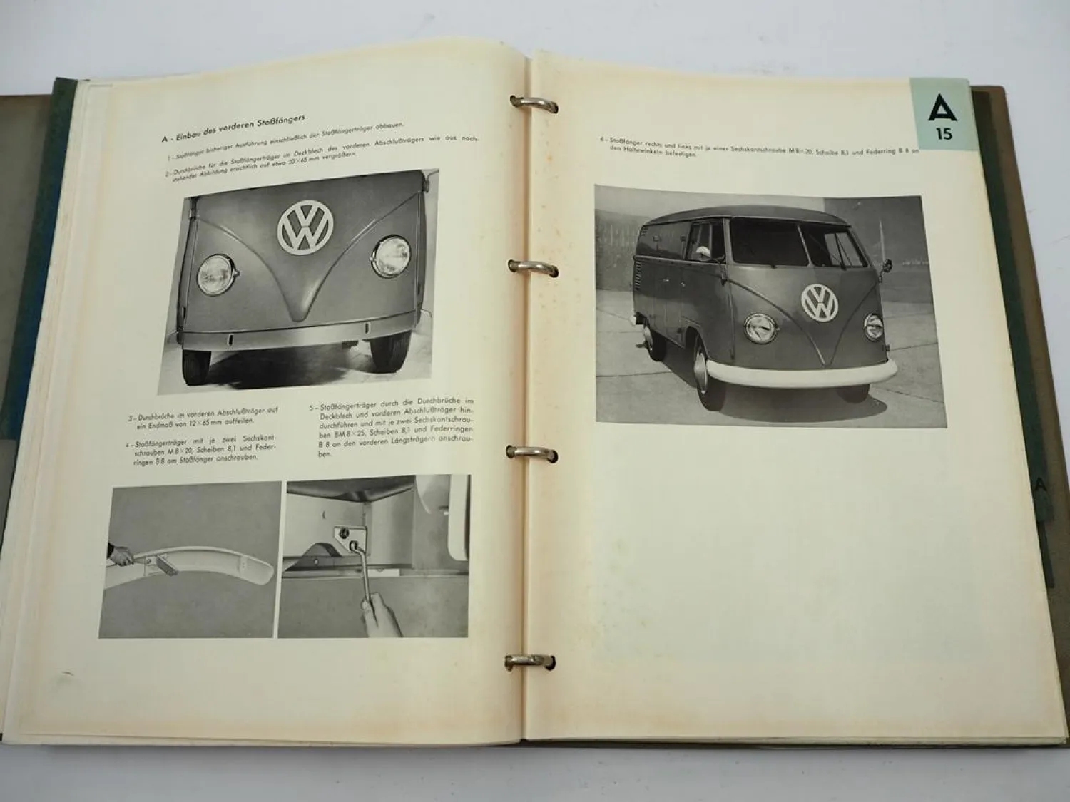 VW Dienst Technische Mitteilungen 1958-66 Käfer Transporter T1 Karmann Ghia