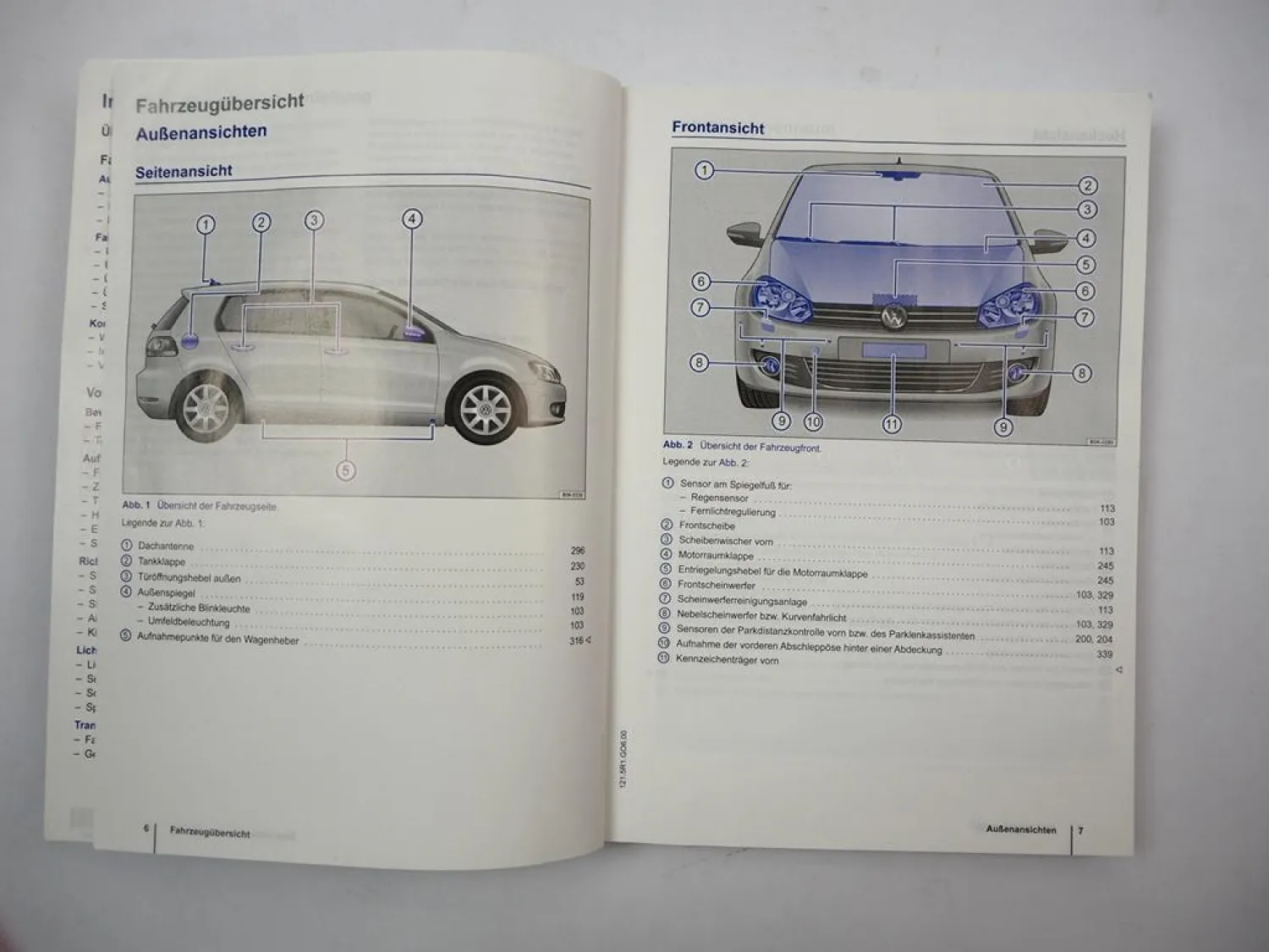 VW Golf 6 Typ 1K Betriebsanleitung 5/2011 Bedienung Bordbuch Deutsch