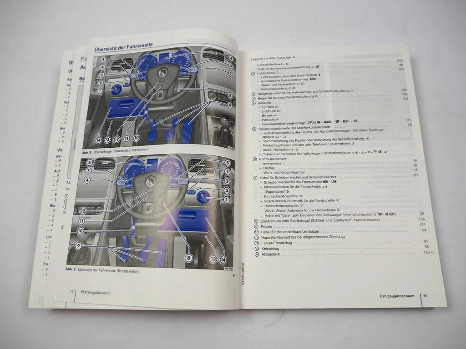 VW Golf 6 Typ 1K Betriebsanleitung 5/2011 Bedienung Bordbuch Deutsch