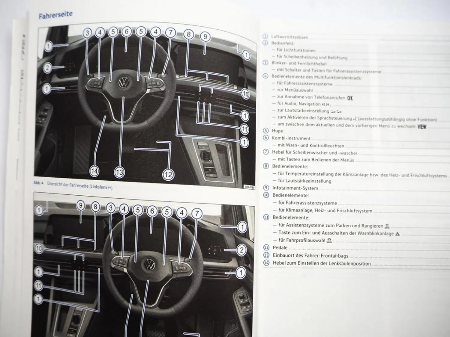 VW Golf 8 GTI GTD R 5H Betriebsanleitung Bedienungsanleitung 6/ 2022 Bordbuch