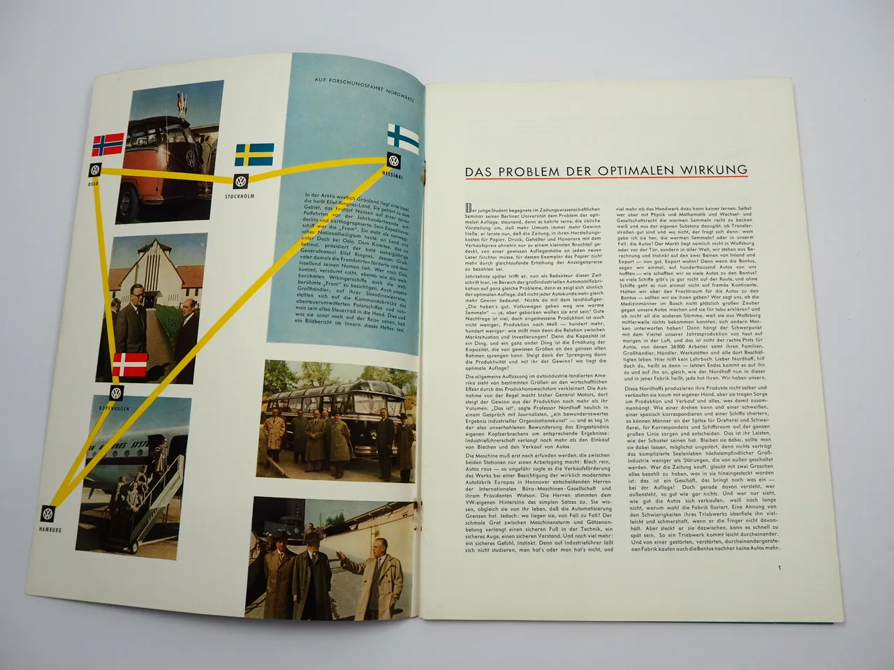 VW Informationen Nr. 31 von 1957 Werkszeitschrift Käfer Bus T1