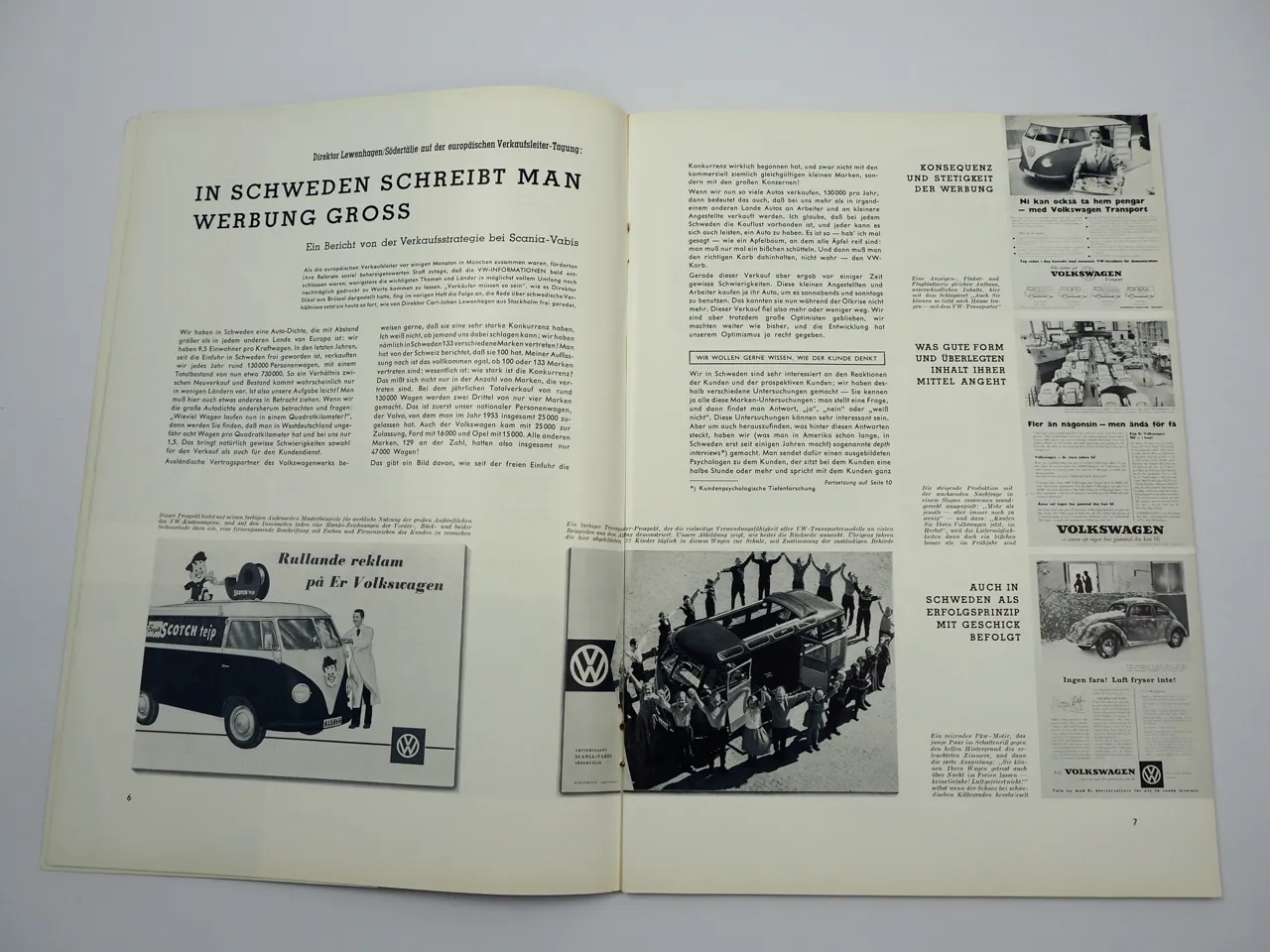 VW Informationen Nr. 31 von 1957 Werkszeitschrift Käfer Bus T1