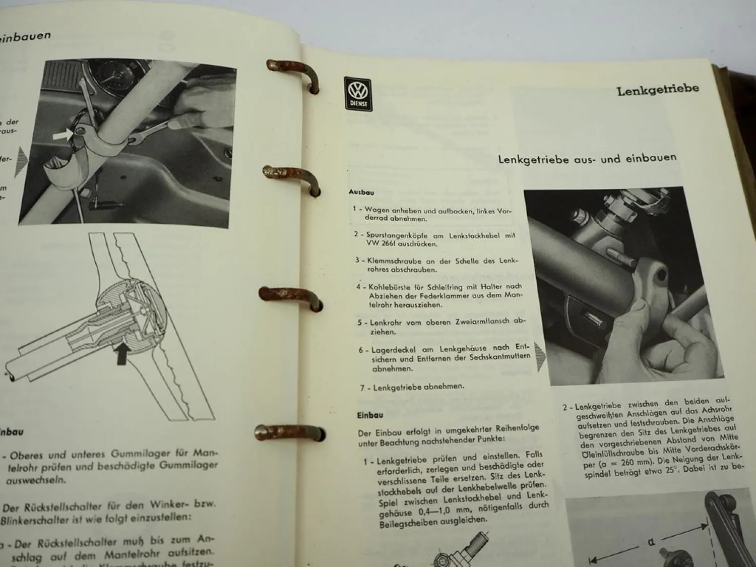 VW Käfer Typ 11 14 15 Karmann Ghia Werkstatthandbuch Reparaturleitfaden 1958/62