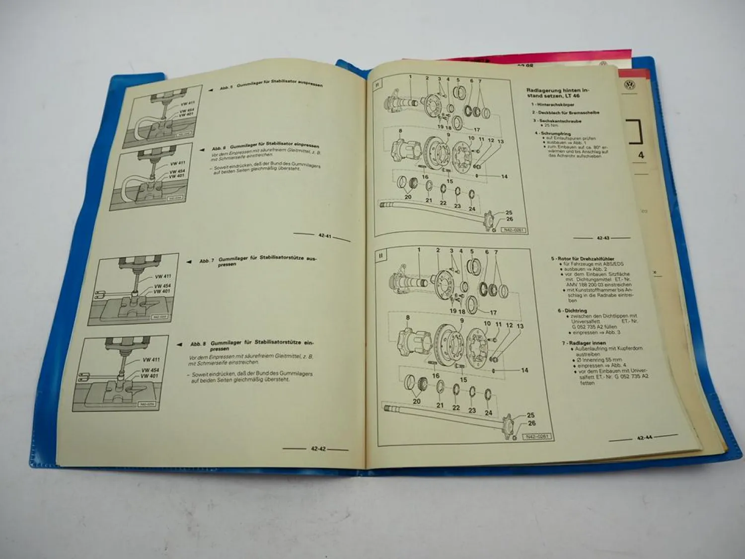 VW LT 2 2D ab 1997 Reparaturanleitung Fahrwerk Bremsen Achsen Lenkung Reparaturleitfaden