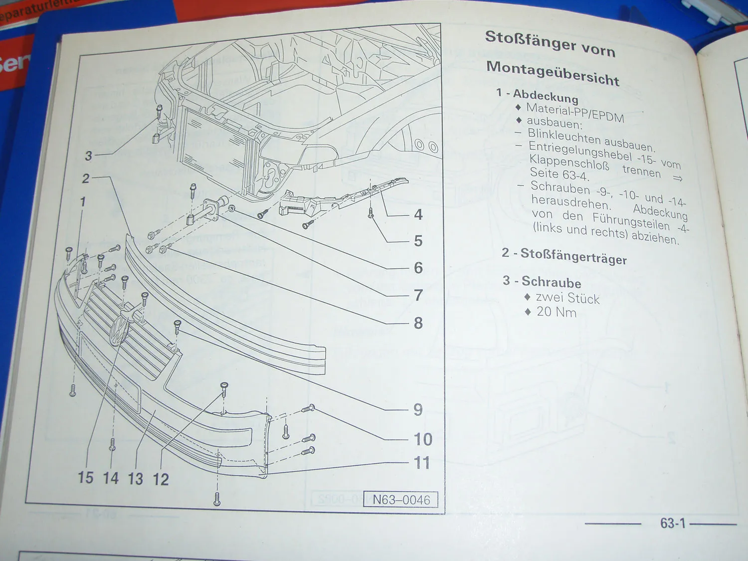 VW Passat B5 3B 6x Reparaturanleitung Karosserie Elektrik Heizung Klimaanlage