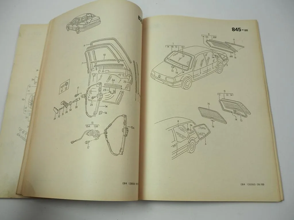 VW Passat B4 3A 35i ab 1994 Ersatzteilkatalog Bildkatalog Illustrated Parts Catalogue