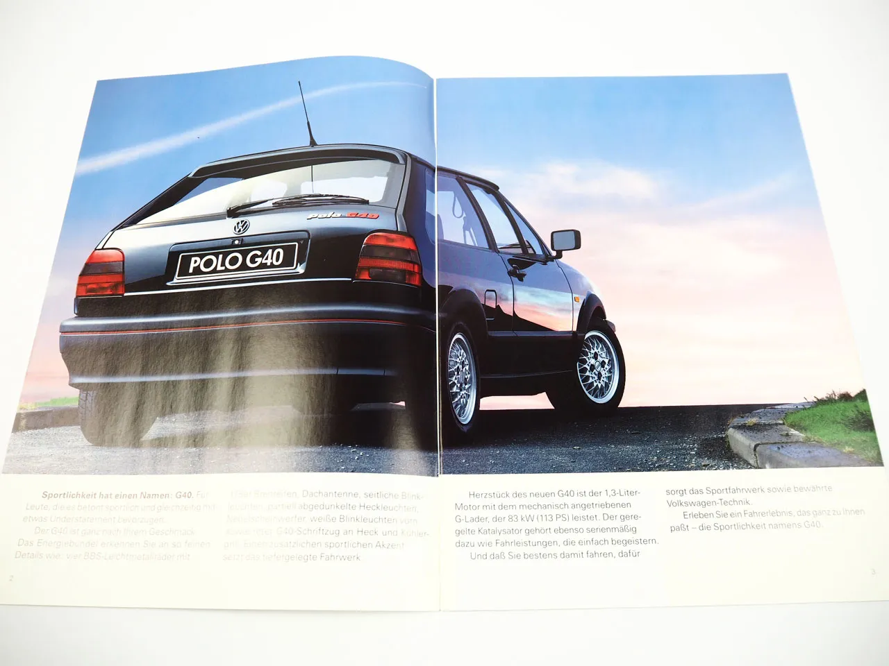 VW Polo 2 G40 Prospekt 1992
