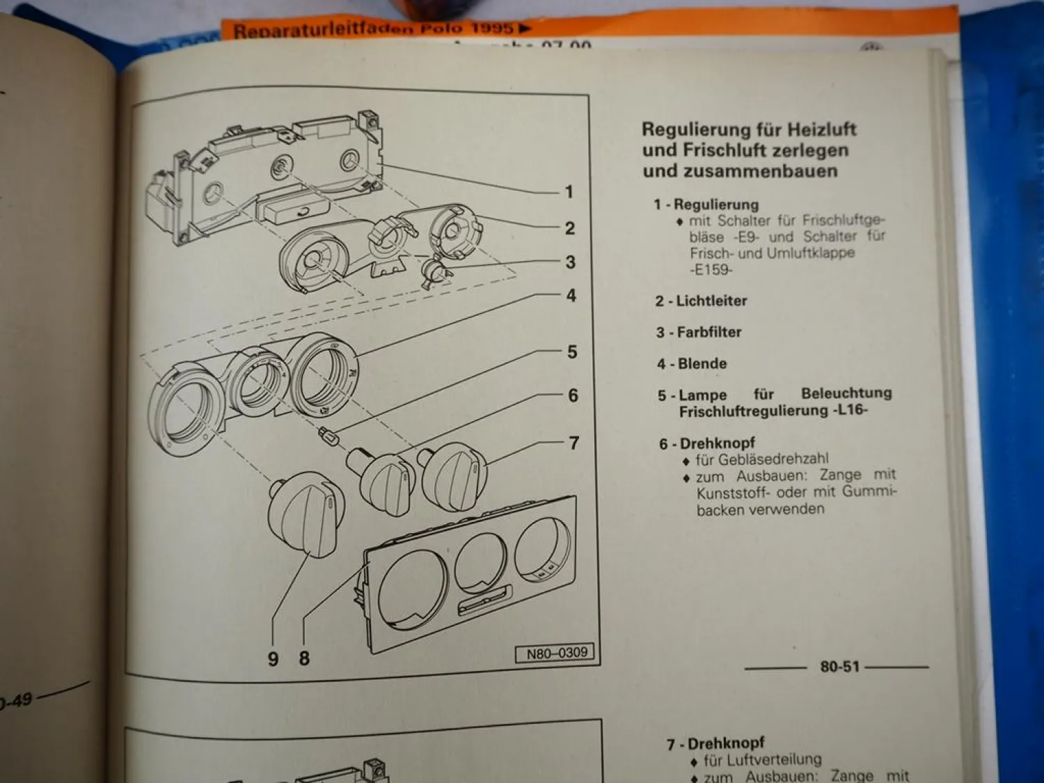 VW Polo 3 6N 6N2 Reparaturanleitung 1995 - 2000 Reparaturleitfaden