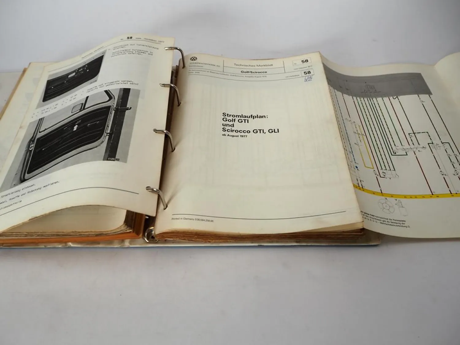 VW Scirocco Coupe Typ 53 Karosserie Reparaturleitfaden & Technische Merkblätter
