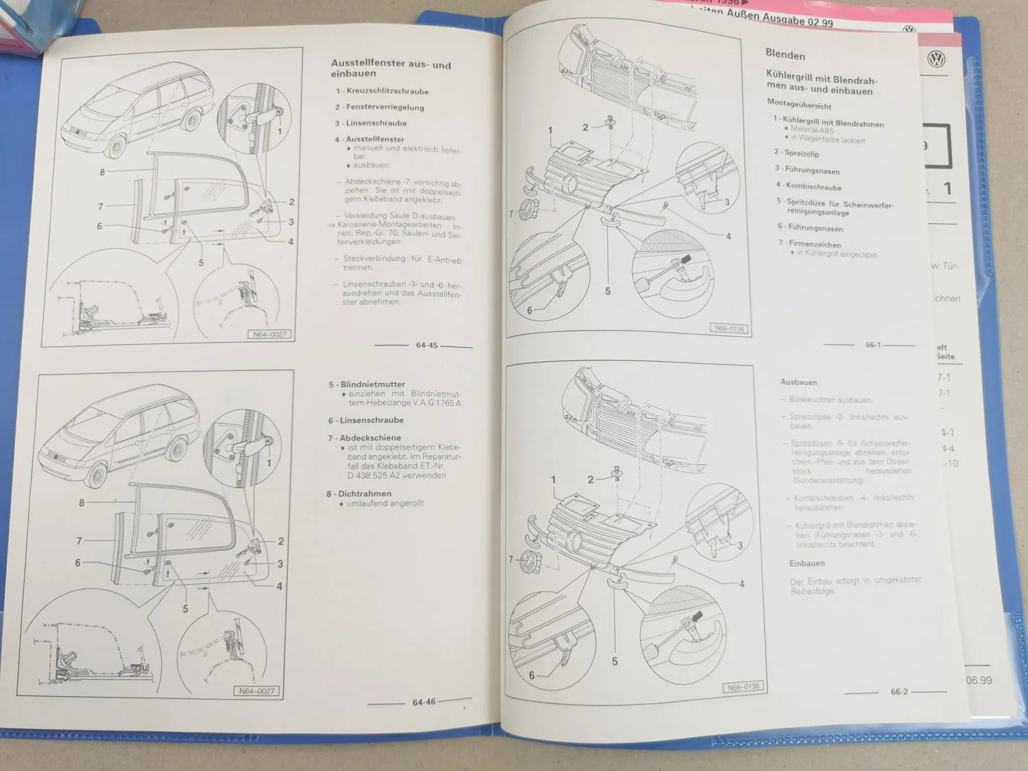 VW Sharan I ab 1995 Reparaturleitfaden Werkstatthandbuch Schaltplan
