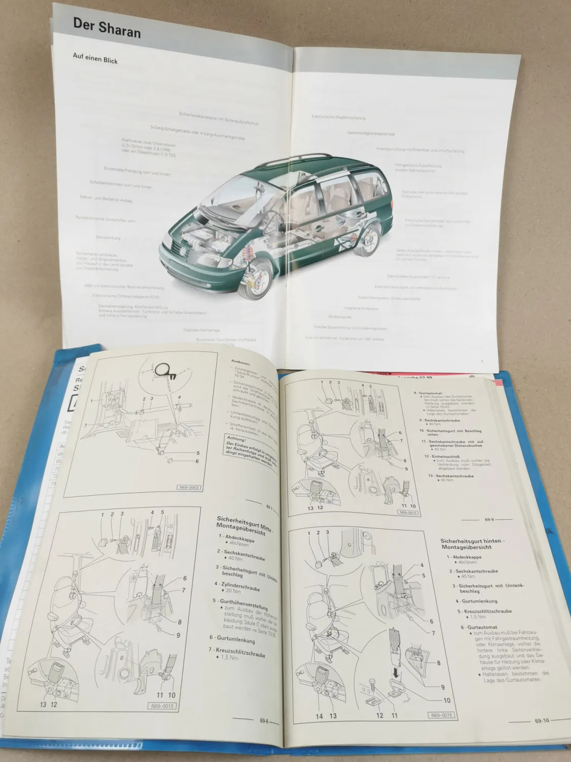 VW Sharan I ab 1995 TDI VR6 Reparaturleitfaden Werkstatthandbuch