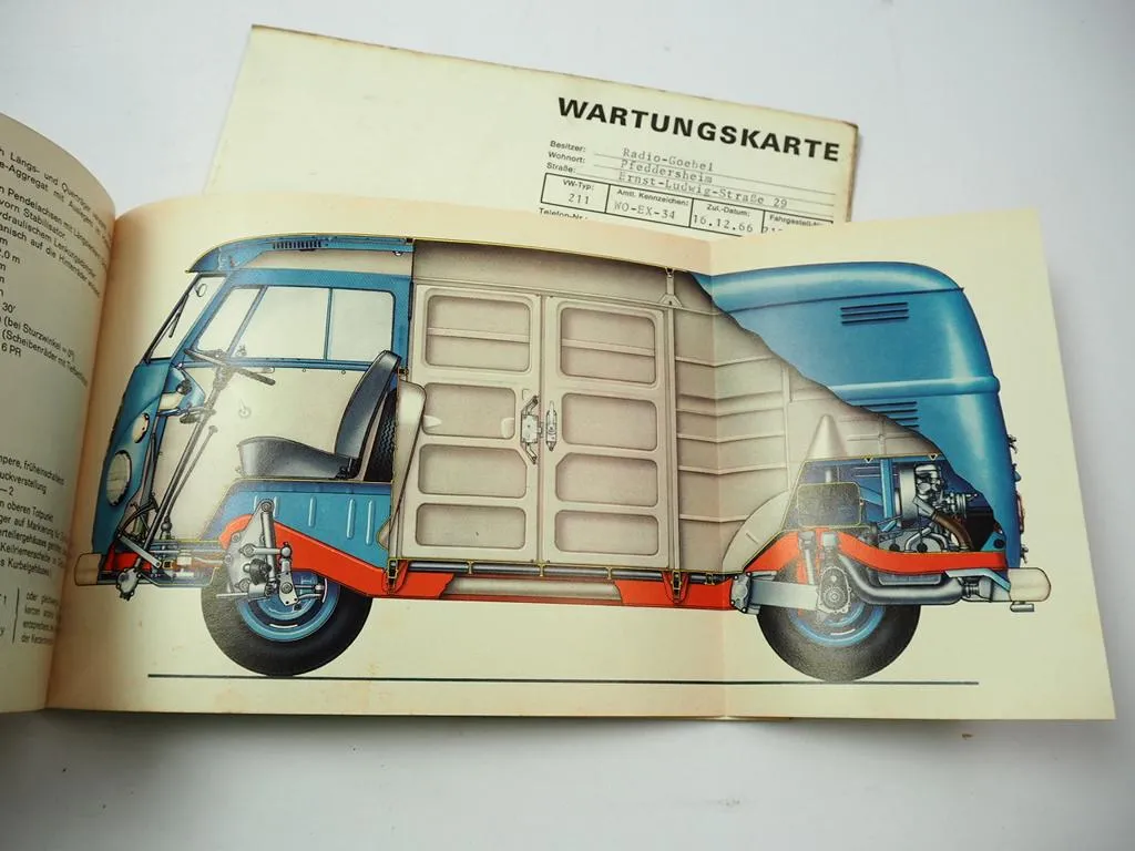 VW T1 Transporter Bulli Betriebsanleitung Bedienungsanleitung Wartung 8/1966