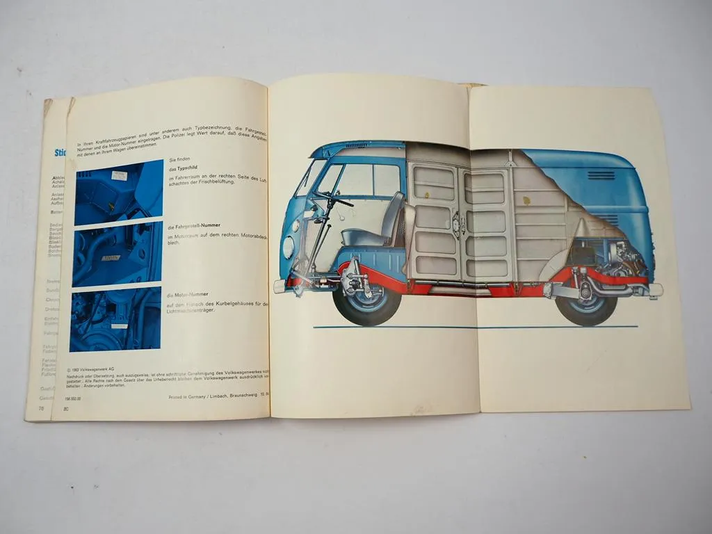 VW T1 Transporter Bulli Betriebsanleitung Bedienungsanleitung Wartung Okt. 1964