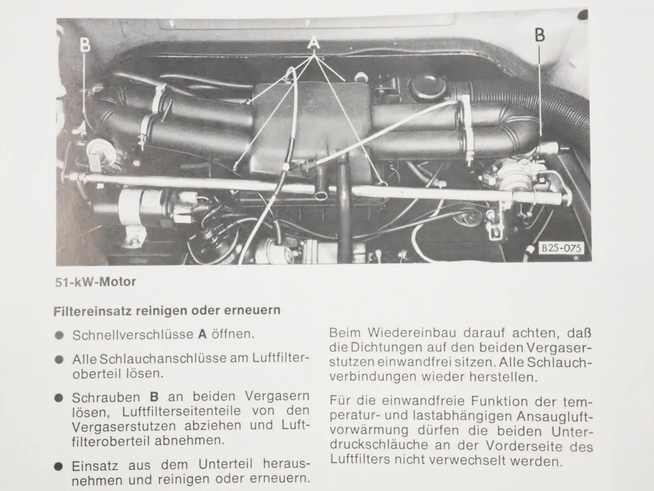 VW T3 Bus Transporter Bedienungsanleitung Betriebsanleitung 1981