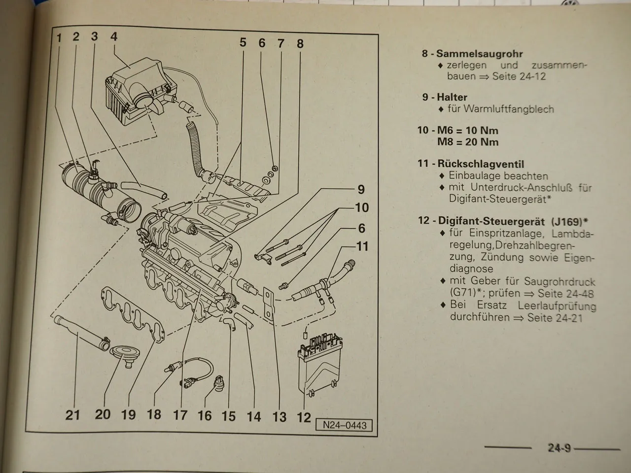 VW T4 Bus 2,0l 62 kW Digifant AAC ab 1/96 Reparaturleitfaden Werkstatthandbuch