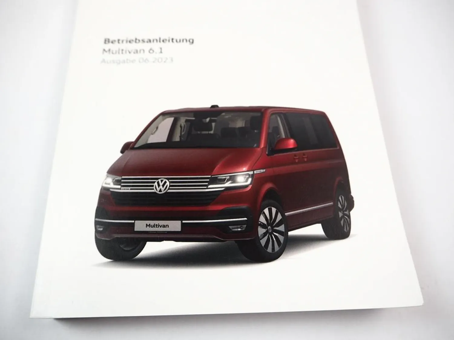 VW T6.1 Multivan Betriebsanleitung Bedienungsanleitung 6/2023 Bordbuch Deutsch