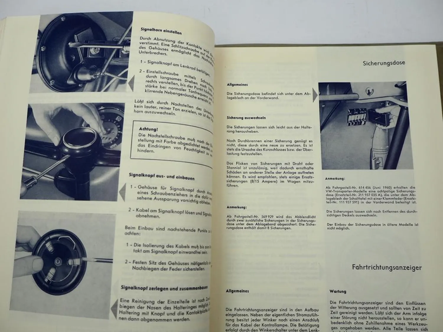 VW Transporter T1 Bus Typ 2 Werkstatthandbuch 1959 Reparaturleitfaden Stand 1962