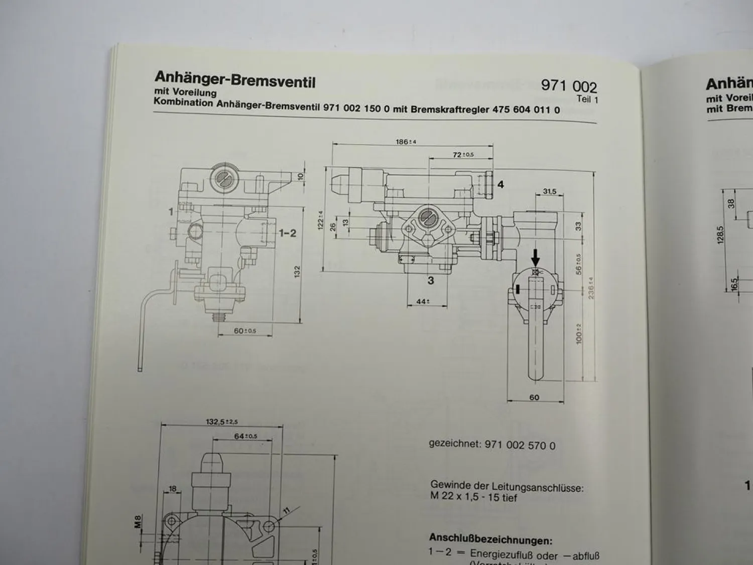 Wabco Druckluft Bremsanlagen für Nutzfahrzeuge Anhänger Beschreibung 1987/99