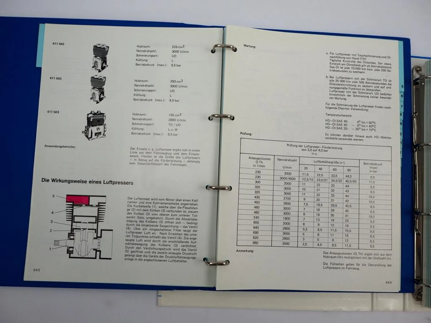 Wabco Druckluft Bremsanlagen Schulung Einführung Prüflehrgang 1987/1996