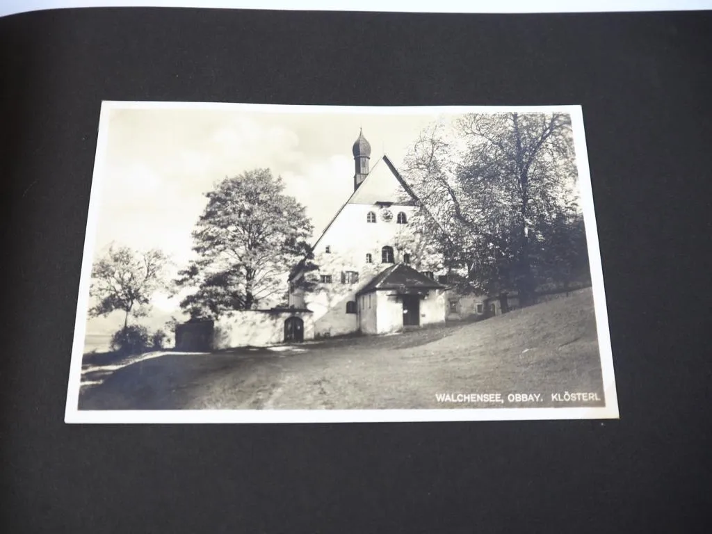 Walchensee bei Kochel Bayern Fotoalbum mit 6 AK und Reisebroschüren 1929