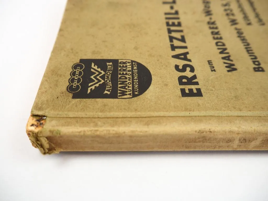 Wanderer W23S 2,7l Kübelsitzwagen Lieferwagen Wehrmacht Ersatzteilliste 1941