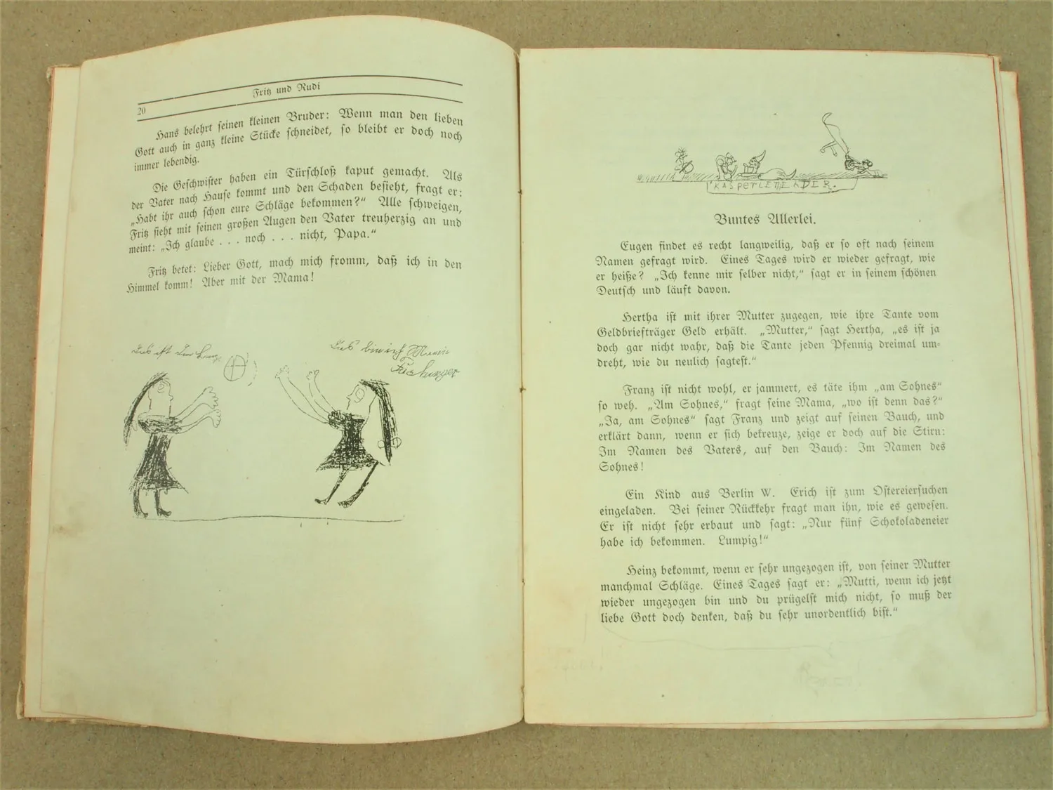 Was Kinder sagen und fragen gesammelt von einer Großmama München R.Piper ca 1910