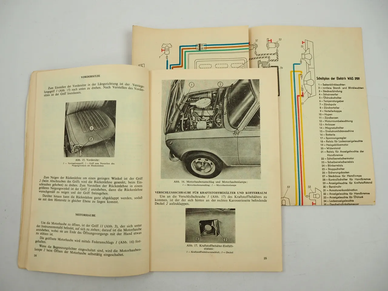 WAS Lada 2101 2102 PKW Bedienungsanleitung Betriebsanleitung UdSSR