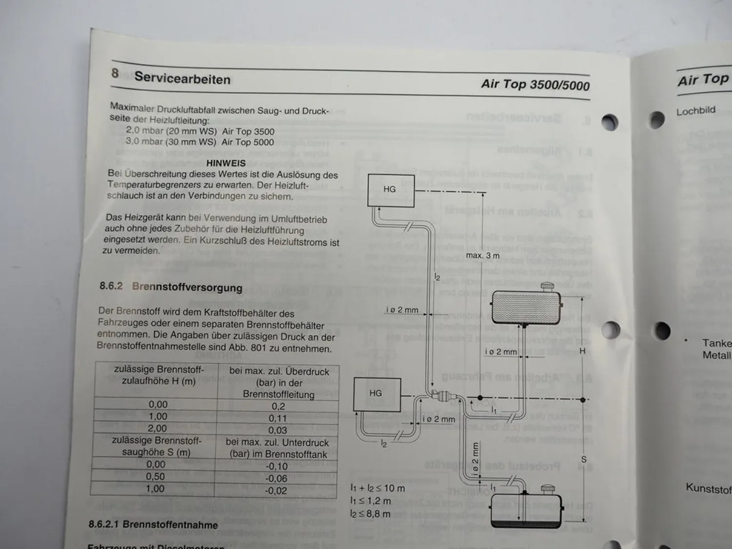 Webasto Air Top 3500 5000 Luftheizgerät Werkstatthandbuch Einbau 1997